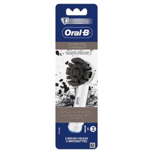 imageOralB Charcoal Electric Toothbrush Replacement Brush Heads Refill 3 Count3 Count Pack of 1