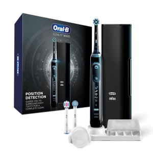 imageOralB Genius 8000 Electric Toothbrush with Bluetooth Connectivity Rose GoldBlack