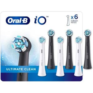 imageOralB iO Series Ultimate Clean Electric Toothbrush Replacement Brush Heads for an OralB Electric Toothbrush 4 Count WhiteWhite  Black