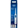 imageOralB Pro 100 Precision Clean Battery Powered Electric Toothbrush Blue and White1 Count Pack of 1