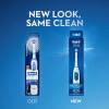imageOralB Pro 100 Precision Clean Battery Powered Electric Toothbrush Blue and White1 Count Pack of 1