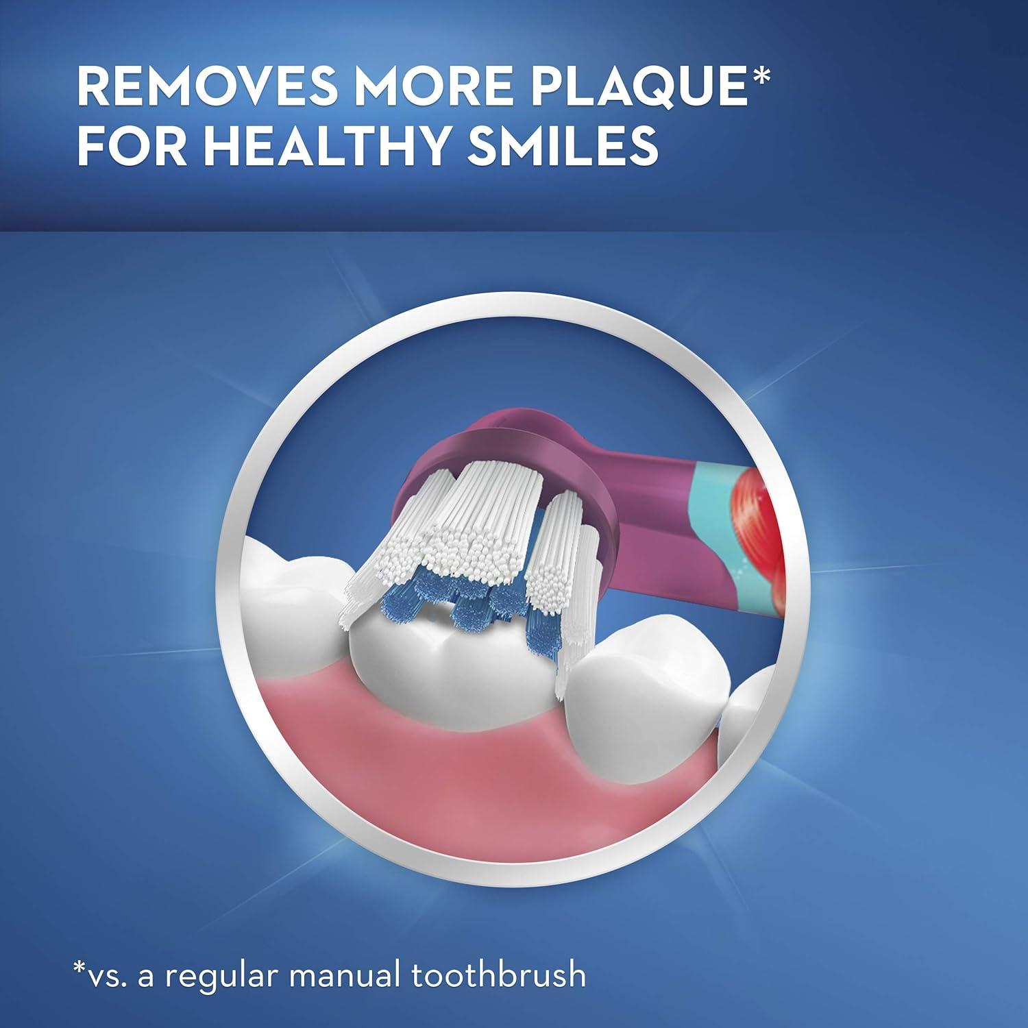 imageOralB Kids Extra Soft Replacement Brush Heads featuring Disney Princesses Ages 3 2 countReplacement Brush Heads