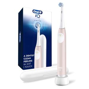 imageOralB iO Electric Toothbrush Series 2 Rechargeable Peach with 1 Gentle Care Brush Head  Automatic Pressure Sensor to Protect Gums  3 Modes  2 Min Timer