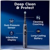 image:imageOralB Rechargeable Electric Toothbrush iO7 Limited Deep Clean  Protect 5 Cleaning Modes Interactive Display Visible Pressure Sensor 2 Brush Heads Charging Travel Case Sapphire Blue