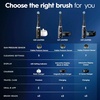 image:imageOralB Rechargeable Electric Toothbrush iO7 Limited Deep Clean  Protect 5 Cleaning Modes Interactive Display Visible Pressure Sensor 2 Brush Heads Charging Travel Case Sapphire Blue